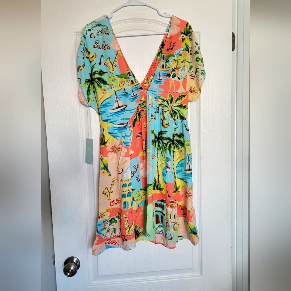 🌟Gorgeous NWT Cuba Themed dress by Maaji🌟